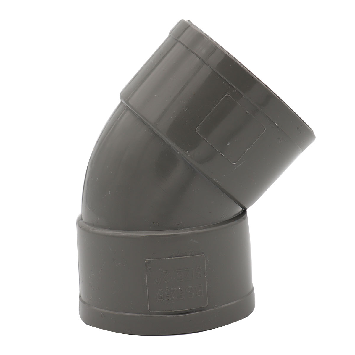 UPVC Plastic Καμπύλη double Μούφα Θ/Θ 45° 3" - 45L3