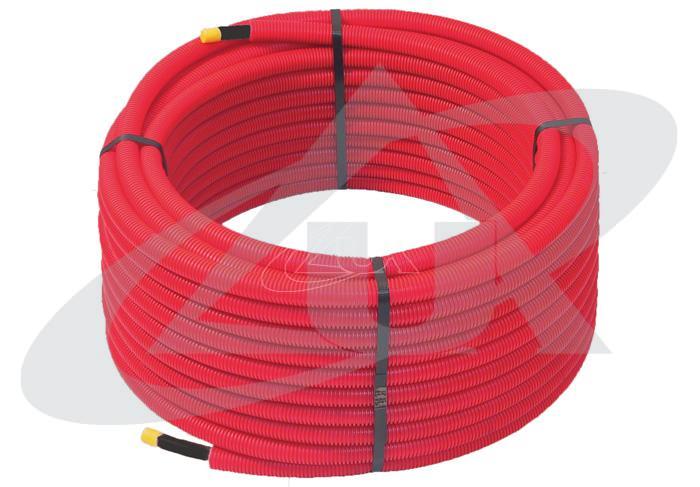 Unidelta 2261 Black monolayer PE-X pipe with red sheath